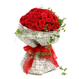 Bó 99 bông hồng đỏ