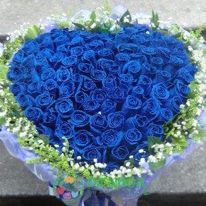 Hoa hồng xanh hình trái tim