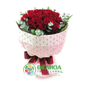 Bó hoa hồng đỏ đẹp tặng sinh nhật