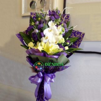 Bó hoa lan chúc mừng