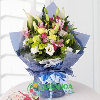 Bó hoa sinh nhật rực rỡ