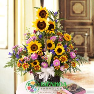 Giỏ hoa tặng sinh nhật đẹp