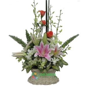 Giỏ hoa tươi chúc mừng
