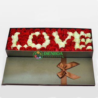Hộp hoa tình yêu đẹp