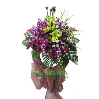 Kệ hoa chia buồn 1 tầng đẹp