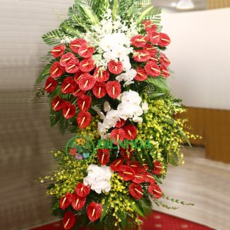 Kệ hoa khai trương 3 tầng sang trọng