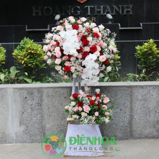 Lẵng hoa khai trương đẹp